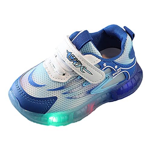 TDEOK Sneaker Mädchen 40 Schuhe LED leuchten Sportschuhe Freizeitschuhe Atmungsaktive Baby-Kinderschuhe 33 Klett (Blue, 25 Toddler) von Generic