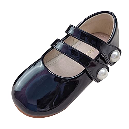 TDEOK Turnschuhe 33 Lederschuhe Mode Einzelschuhe mit weichen Sohlen Schwarze kleine Lederschuhe Mary Jane Einzelschuhe Hallenturnschuhe Mädchen 38 (Black, 31 Little Child) von Generic