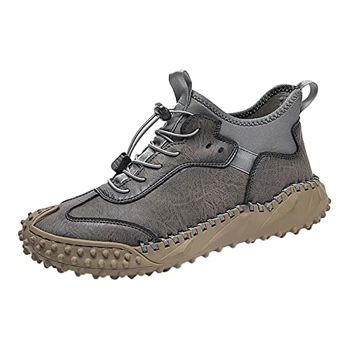 Tennisschuhe Sommerschuhe Running Schuhe Herren Herren Lederschuhe Atmungsaktive Trend Vielseitige Herrenschuhe Handgefertigte Außenhandel High Top Schuhe Schuhe Sommer Herren (Grey, 40) von Generic