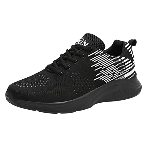 Tennisschuhe Sommerschuhe Running Schuhe Herren Männer Sport Schuhe Sommer Mode Farbe Passenden Flachen Boden Nicht Slip Mesh Atmungsaktiv Und Bequem Schnüren Herren Winter Schuhe 42 (White, 44) von Generic