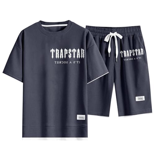 Trapstar Anzug Trapstar Trapstar Tracksuit Tshirt T Shirt Herren Schwarz Weiß Rot Sport Shirt Männer Trapstar Tshirt Blau Casual Unisex T-Shirts Trapstar Trikot Herren A02 von Generic