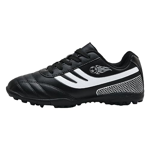 Trekkingschuhe 42 Low-Top-Fußballschuhe für Junior-Studenten, Trainings-Sneaker für und Mädchen Sneaker Wasserdicht Damen (Black, 36) von Generic