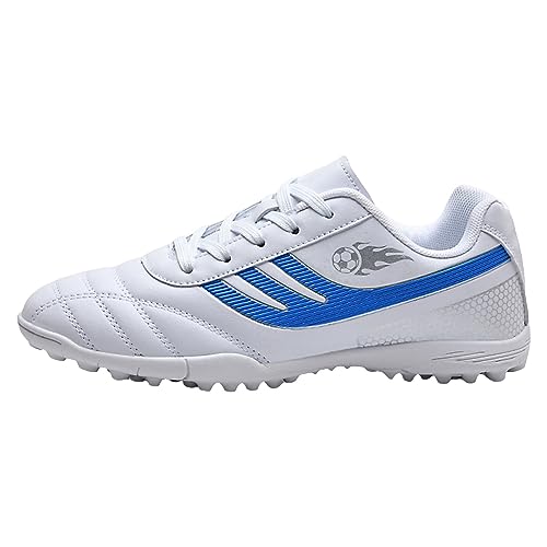 Trekkingschuhe 42 Low-Top-Fußballschuhe für Junior-Studenten, Trainings-Sneaker für und Mädchen Sneaker Wasserdicht Damen (White, 35) von Generic