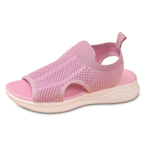Trendige Damensandalen mit offenem Zehenbereich für den Alltag, atmungsaktives Mesh-Obermaterial bequeme flache Sohle für Sommeroutfits Damenschuhe Keilabsatz Sommer Schuhe Warme Damenschuhe 43 (42) Trendige Damensandalen mit offenem Zehenbereich für den Alltag, atmungsaktives Mesh-Obermaterial bequeme flache Sohle für Sommeroutfits Damenschuhe Keilabsatz Sommer Schuhe Warme Damenschuhe 43 (42) von Generic
