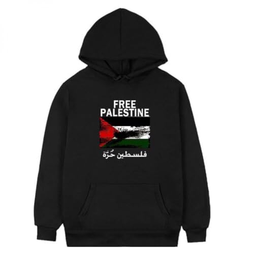 Unisex -Kapuzen -Sweatshirt, Kostenloser Palästina -flaggen -Hoodie -Sweatshirt Für Männer Frauen, Bequem Und Atmungsaktiv von Generic