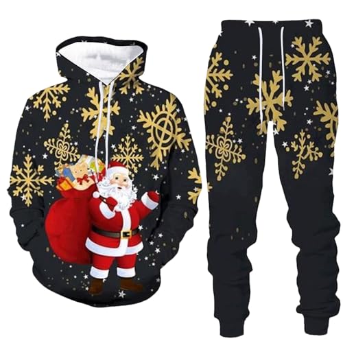 Unisex Weihnachten Sportbekleidung Trainingsanzug Jogginganzug Pullover Kapuzenjacke + Hose Hoodie Weihnachten Sportbekleidung Jogging Anzug Set mit Hoodie und Jogginghosen Unisex Weihnachten Sportbekleidung Trainingsanzug Jogginganzug Pullover Kapuzenjacke + Hose Hoodie Weihnachten Sportbekleidung Jogging Anzug Set mit Hoodie und Jogginghosen von Generic