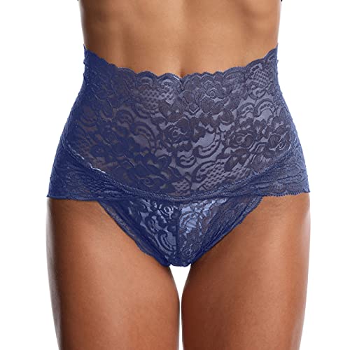 Unterhosen Damen Spitze Sexy Unterwäsche für Frau Weiche und Bequem Slip Damen Brazilian Boxershorts Damen Schlüpfer Hohe Taille Unsichtbar Bauchkontrolle von Generic