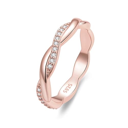 Vergoldeter X-Ring Simulierter Diamant-CZ-Criss-Cross-Ring für Frauen Verbessern Sie den Ehering von Generic