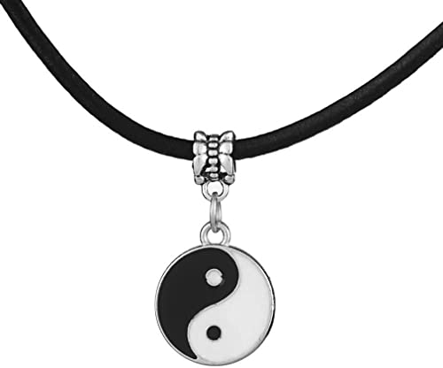 Generic Vintage Style Mode Yin und Yang Anhänger Tai Chi Halskette Unisex Dekoration Schwarz & Weiß Nizza verarbeitet von Generic