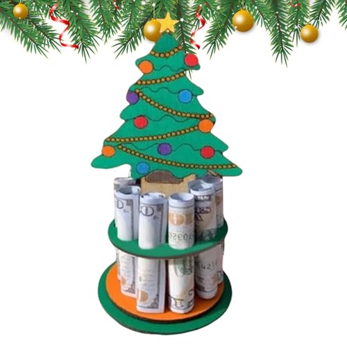 Weihnachtsgeldbörse aus Holz, Weihnachtsgeldbörse aus Holz für Bargeld | Doppelschichtiger Weihnachtsbaum, Weihnachtsgeldbörse mit mehreren Löchern, Weihnachtsbaum aus Holz, Schneemann, ornem, Weihnachtsgeldbörse aus Holz, Weihnachtsgeldbörse aus Holz für Bargeld | Doppelschichtiger Weihnachtsbaum, Weihnachtsgeldbörse mit mehreren Löchern, Weihnachtsbaum aus Holz, Schneemann, ornem, von Generic