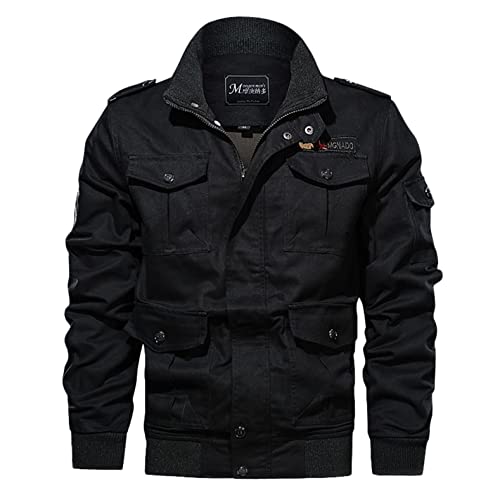 Winterjacke Herren,Herren Fleece Warm Gefüttert Cargo Jacke Winterparka Militär Jacke mit Abnehmbarer Kapuze Übergangsjacke Baumwolle Hoodies Fliegerjacke Armeejacke für Herren Outdoorjacke Winterjacke Herren,Herren Fleece Warm Gefüttert Cargo Jacke Winterparka Militär Jacke mit Abnehmbarer Kapuze Übergangsjacke Baumwolle Hoodies Fliegerjacke Armeejacke für Herren Outdoorjacke von Generic