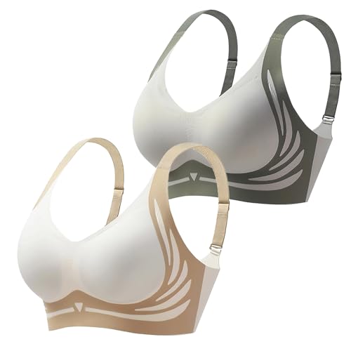 Womens Strech Ohne Buegel Push up Yoga Sports BH Bra Top Set Fuer Fitnesstraining Polsterung 2er Pack Damen BH Ohne Bügel Womens Strech Ohne Buegel Push up Yoga Sports BH Bra Top Set Fuer Fitnesstraining Polsterung 2er Pack Damen BH Ohne Bügel von Generic
