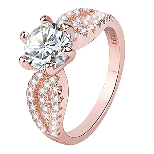 und Ring Love for Women Herren Ringe Stapelbare Ringe Vergoldet für Frauen Ringe Nicht Ring Set, rose gold, XXXX-Large von Generic