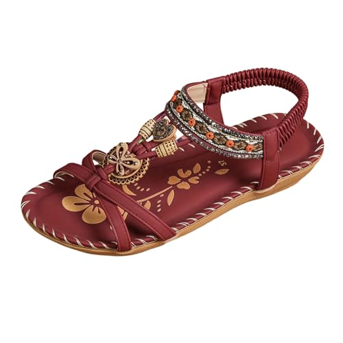 wandersandale damen flach trekking mit fußgewölbeunterstützung open toe wedges rutschfest sommersport stricken leichte turnschuhe strand freien dicke sandalen wandersandale damen flach trekking mit fußgewölbeunterstützung open toe wedges rutschfest sommersport stricken leichte turnschuhe strand freien dicke sandalen von Generic