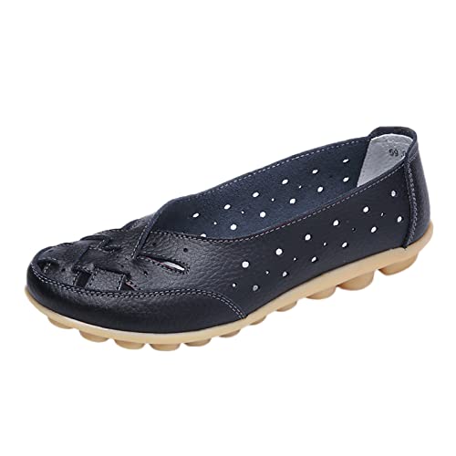 Ballerinas für Damen, bequem, Ballerinas, flach, aus Leder, komfortabel, elegant, Mokassin, weich, Mokassin, Sneaker, ohne Schnürsenkel, Sport, Walking, Running, Slip On Tanzschuhe, 01 Schwarz, 39 EU Ballerinas für Damen, bequem, Ballerinas, flach, aus Leder, komfortabel, elegant, Mokassin, weich, Mokassin, Sneaker, ohne Schnürsenkel, Sport, Walking, Running, Slip On Tanzschuhe, 01 Schwarz, 39 EU von Générique