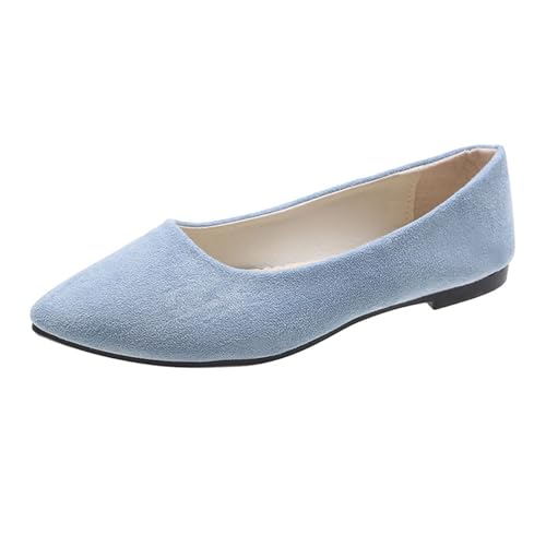 Ballerinas für Damen, bequem, kleiner Absatz, Ballerinas, Damen, flach, aus Wildleder, Sneaker, ohne Schnürsenkel, Sport, lässig, weich, bequem, elegant, Mokassin, 01 Hellblau, 37 EU Ballerinas für Damen, bequem, kleiner Absatz, Ballerinas, Damen, flach, aus Wildleder, Sneaker, ohne Schnürsenkel, Sport, lässig, weich, bequem, elegant, Mokassin, 01 Hellblau, 37 EU von Générique