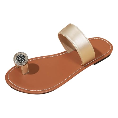 Damen-Sandalen, Sommer, Sandalen, Strandschuhe, Poolschuhe, Pantoletten und Clogs für Damen, Sommer, bequem, Espadrilles, 1 x Gold, 42 EU Damen-Sandalen, Sommer, Sandalen, Strandschuhe, Poolschuhe, Pantoletten und Clogs für Damen, Sommer, bequem, Espadrilles, 1 x Gold, 42 EU von Générique