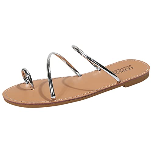 Damen-Sandalen für den Sommer, Keilabsatz, weicher Boden, für Damen, Keilabsatz, elegant, Sommerschuhe, Keilabsatz, Damen, Frühling, Strass, Sommer, lässig, Mode, silber, 38 EU Damen-Sandalen für den Sommer, Keilabsatz, weicher Boden, für Damen, Keilabsatz, elegant, Sommerschuhe, Keilabsatz, Damen, Frühling, Strass, Sommer, lässig, Mode, silber, 38 EU von Générique
