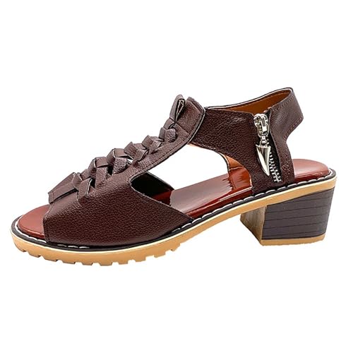 Damen-Sandalen mit Absatz, Sandalen mit Absatz, bequeme Sandale, Sommer, für Kleider und Partyschuhe, Peep Toe, mit Knöchelriemen, bequem, Sommer, mit Absatz, Sommerschuhe, 2 Kaffeebraun, 37 EU Damen-Sandalen mit Absatz, Sandalen mit Absatz, bequeme Sandale, Sommer, für Kleider und Partyschuhe, Peep Toe, mit Knöchelriemen, bequem, Sommer, mit Absatz, Sommerschuhe, 2 Kaffeebraun, 37 EU von Générique