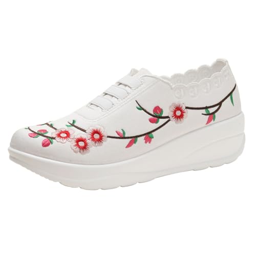 Damen-Sneaker, bequem, Krankenschwestern, Laufschuhe, Walking, Laufen, Sneaker, Jogging, Sneaker, Campus Keilabsatz, Schwarz, Weiß 2, 37 EU Damen-Sneaker, bequem, Krankenschwestern, Laufschuhe, Walking, Laufen, Sneaker, Jogging, Sneaker, Campus Keilabsatz, Schwarz, Weiß 2, 37 EU von Générique