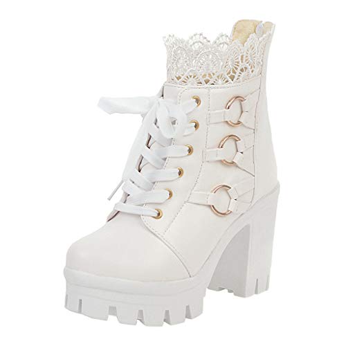 Damen-Stiefel, Leder, Cowboy, Reißverschluss, seitlich, bestickt, rutschfest, Chelsea-Stiefel, für den Außenbereich, modisch, klassisch, mit runder Ferse, 2. Weiß., 37 EU Damen-Stiefel, Leder, Cowboy, Reißverschluss, seitlich, bestickt, rutschfest, Chelsea-Stiefel, für den Außenbereich, modisch, klassisch, mit runder Ferse, 2. Weiß., 37 EU von Générique