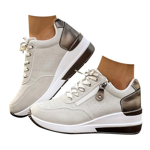 Damen-Tennisschuhe, bequem, orthopädisch, Damen, Sneaker, Damen, Tennis, Keilabsatz, Orthopädische Schuhe, bequem, lässig, Tennisschuhe, Fitness, Fitnessstudio, Jogging, Sneaker, B Light Grey, 43 EU Damen-Tennisschuhe, bequem, orthopädisch, Damen, Sneaker, Damen, Tennis, Keilabsatz, Orthopädische Schuhe, bequem, lässig, Tennisschuhe, Fitness, Fitnessstudio, Jogging, Sneaker, B Light Grey, 43 EU von Générique