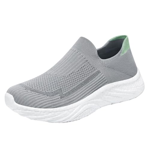 Damenschuhe, Komfort, Sommer, leicht, orthopädisch, Damen, aus Mesh, atmungsaktiv, Laufschuhe, Walking, Mokassin, flach, Sneaker, ohne Schnürsenkel, bequem, Sneakers und Sportschuhe, 01 Grey, 37 EU Damenschuhe, Komfort, Sommer, leicht, orthopädisch, Damen, aus Mesh, atmungsaktiv, Laufschuhe, Walking, Mokassin, flach, Sneaker, ohne Schnürsenkel, bequem, Sneakers und Sportschuhe, 01 Grey, 37 EU von Générique