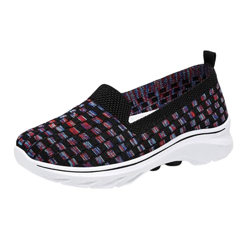 Damenschuhe, Komfort, Sommer, leicht, orthopädisch, Damen, aus atmungsaktivem Netzstoff, Sneaker, ohne Schnürsenkel, Laufen, Walking, Ballerinas, bequem, Sneaker, Sportschuhe, modisch, flach, Mokassin Damenschuhe, Komfort, Sommer, leicht, orthopädisch, Damen, aus atmungsaktivem Netzstoff, Sneaker, ohne Schnürsenkel, Laufen, Walking, Ballerinas, bequem, Sneaker, Sportschuhe, modisch, flach, Mokassin von Générique