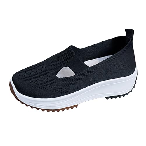 Damenschuhe, bequem, aus Mesh, atmungsaktiv, orthopädisch, für Damen, Sommer, leicht, Sneakers und Sportschuhe, modisch, flach, Sneaker, ohne Schnürsenkel, Laufen, Walking, Mokassin, bequem Damenschuhe, bequem, aus Mesh, atmungsaktiv, orthopädisch, für Damen, Sommer, leicht, Sneakers und Sportschuhe, modisch, flach, Sneaker, ohne Schnürsenkel, Laufen, Walking, Mokassin, bequem von Générique