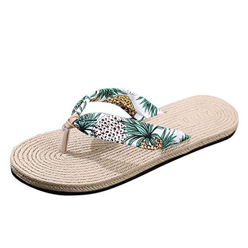 Flip Flop Damen-Sandalen, Freizeitschuhe, Hausschuhe, Flip-Flop-Sandalen, Schnürschuhe, atmungsaktiv, Bohemian, offener Zehenbereich, orthopädisch, Sommer, Weiß Ba, 40 EU Flip Flop Damen-Sandalen, Freizeitschuhe, Hausschuhe, Flip-Flop-Sandalen, Schnürschuhe, atmungsaktiv, Bohemian, offener Zehenbereich, orthopädisch, Sommer, Weiß Ba, 40 EU von Générique