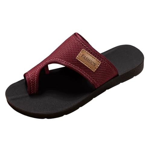 Flip-Flops für Damen, Sommer, bequem, Rrthopädisch, Keilabsatz, Flip-Flops, bequem, Sandalen, atmungsaktiv, Schuhe, Rot 1, 37 EU Flip-Flops für Damen, Sommer, bequem, Rrthopädisch, Keilabsatz, Flip-Flops, bequem, Sandalen, atmungsaktiv, Schuhe, Rot 1, 37 EU von Générique