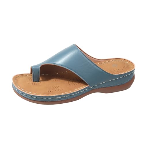 Flip-Flops für Damen, bequem, Sandalen, orthopädisch, geschlossen, für Damen, Flip-Flops, bequem, schick, orthopädisch, Hausschuhe, Sommer, bequem, himmelblau, 41 EU Flip-Flops für Damen, bequem, Sandalen, orthopädisch, geschlossen, für Damen, Flip-Flops, bequem, schick, orthopädisch, Hausschuhe, Sommer, bequem, himmelblau, 41 EU von Générique
