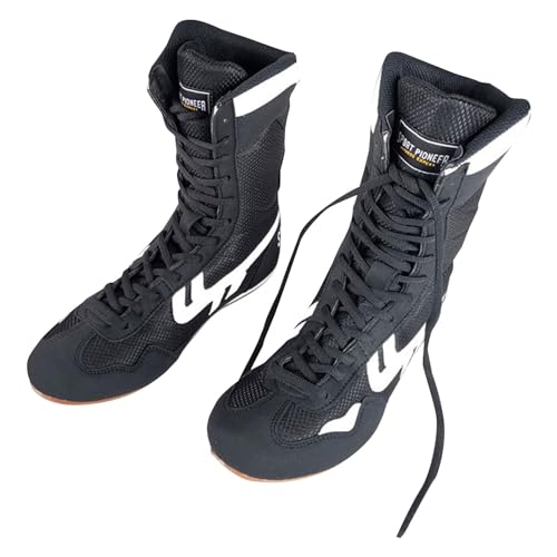 Générique Boxschuhe, Trainingsschuhe, hohe Stiefel, lange Stiefel, Boxschuhe, Wettkampftraining, Herrenschuhe, Stiefelette, Leder, Schwarz, 38 EU XX-Étroit Générique Boxschuhe, Trainingsschuhe, hohe Stiefel, lange Stiefel, Boxschuhe, Wettkampftraining, Herrenschuhe, Stiefelette, Leder, Schwarz, 38 EU XX-Étroit von Générique