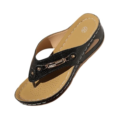Générique Damen-Sandalen, bequem, Keilsandalen, für klassisch, Strandschuhe, lässig, Flip-Flops, flache Damen-Sandalen, Bohème-Stil, Absatzschuh, Schwarz 2, 36 EU Générique Damen-Sandalen, bequem, Keilsandalen, für klassisch, Strandschuhe, lässig, Flip-Flops, flache Damen-Sandalen, Bohème-Stil, Absatzschuh, Schwarz 2, 36 EU von Générique