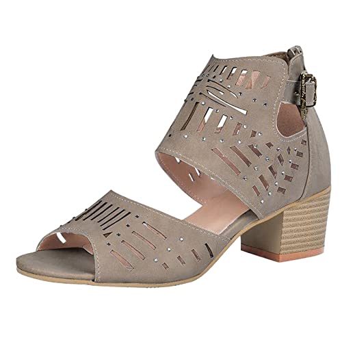 Générique Damen-Sandalen für den Sommer, mit Absatz, Fischmund, Sommer, mit Absatz, Sandalen, hohe Absätze, Schnürung, offener Zehenbereich, für Kleider und Partyschuhe, Chunky, bequem, Sommerschuhe Générique Damen-Sandalen für den Sommer, mit Absatz, Fischmund, Sommer, mit Absatz, Sandalen, hohe Absätze, Schnürung, offener Zehenbereich, für Kleider und Partyschuhe, Chunky, bequem, Sommerschuhe von Générique
