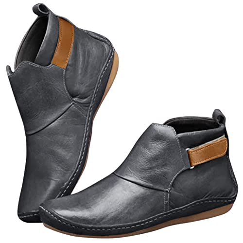 Générique Damen-Stiefel, Absatz, Leder, Reißverschluss, halbhoch, Cowboy, Schnürung, Chelsea-Stiefel, bestickt, seitlicher Reißverschluss, bequem, Grau A., 41 EU Générique Damen-Stiefel, Absatz, Leder, Reißverschluss, halbhoch, Cowboy, Schnürung, Chelsea-Stiefel, bestickt, seitlicher Reißverschluss, bequem, Grau A., 41 EU von Générique