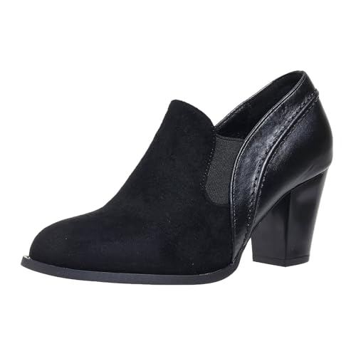 Générique Damen-Stiefel, Absatz, Schwarz, Knöchelstiefel, rutschfest, lässig, bequem, bestickt, mittellang, ohne Schnürsenkel, hohe Schnürung, Chelsea-Stiefel, C le Noir, 40 EU Générique Damen-Stiefel, Absatz, Schwarz, Knöchelstiefel, rutschfest, lässig, bequem, bestickt, mittellang, ohne Schnürsenkel, hohe Schnürung, Chelsea-Stiefel, C le Noir, 40 EU von Générique