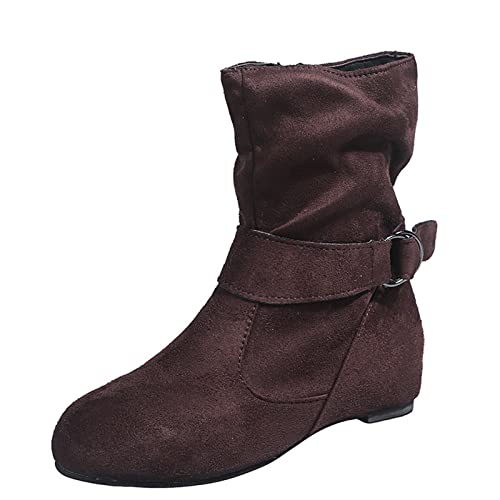 Générique Damen-Stiefel, Leder, Stiefelette, bequem, ohne Schnürsenkel, halbe Waden, Cowboy, Chelsea, Stiefel mit Reißverschluss, Freizeit, einfarbig, Stiefel, B Café, 38 EU Générique Damen-Stiefel, Leder, Stiefelette, bequem, ohne Schnürsenkel, halbe Waden, Cowboy, Chelsea, Stiefel mit Reißverschluss, Freizeit, einfarbig, Stiefel, B Café, 38 EU von Générique