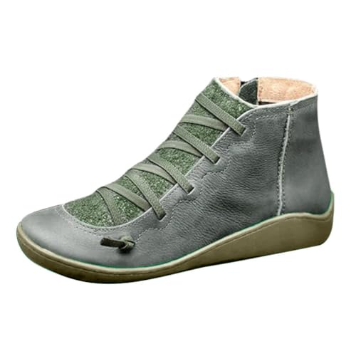 Générique Damen-Stiefel mit Absatz, Stiefeletten mit Reißverschluss am Knöchel, einfarbig, Cowboy, Chelsea, Stiefel, Reißverschluss, seitlicher Reißverschluss, Freizeit, rutschfest, Stiefel, Grün 2 Générique Damen-Stiefel mit Absatz, Stiefeletten mit Reißverschluss am Knöchel, einfarbig, Cowboy, Chelsea, Stiefel, Reißverschluss, seitlicher Reißverschluss, Freizeit, rutschfest, Stiefel, Grün 2 von Générique