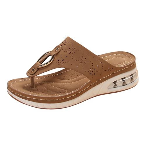 Générique Damenschuhe, Sommer, atmungsaktiv, Bohemian, offene Zehen, Sandalen, Flip-Flops, für Strand, Pool, Strand und Pool, Sommerschuhe, braun, 37 EU Générique Damenschuhe, Sommer, atmungsaktiv, Bohemian, offene Zehen, Sandalen, Flip-Flops, für Strand, Pool, Strand und Pool, Sommerschuhe, braun, 37 EU von Générique