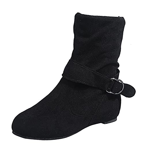 Générique Damenstiefel, Leder, Stiefelette, seitlicher Reißverschluss, ohne Schnürsenkel, rutschfest, Chelsea-Stiefel, bequem, runder Zehenbereich, hohe Schnürung, Cowboy-Stiefel, 1 x Schwarz, 38 EU Générique Damenstiefel, Leder, Stiefelette, seitlicher Reißverschluss, ohne Schnürsenkel, rutschfest, Chelsea-Stiefel, bequem, runder Zehenbereich, hohe Schnürung, Cowboy-Stiefel, 1 x Schwarz, 38 EU von Générique
