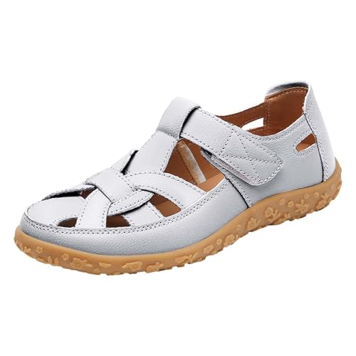 Générique Flache Damen-Sandalen, lässig, Sommersandalen, Strandsandalen, Garten, Holz, silber, 39 EU Générique Flache Damen-Sandalen, lässig, Sommersandalen, Strandsandalen, Garten, Holz, silber, 39 EU von Générique