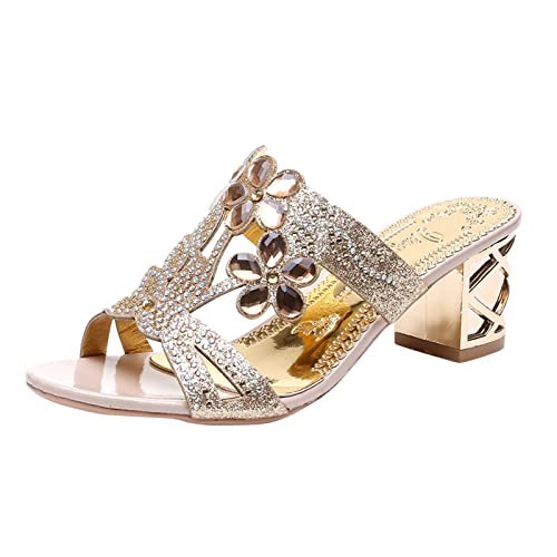 Générique Sandalen für Damen, Absatz, Sandalen, Sommer, bequem, Sommer, für Kleider und Partyschuhe, offener Zehenbereich, hohe Absätze, Schnürschuhe, Sommerschuhe, Gold B, 37 EU Générique Sandalen für Damen, Absatz, Sandalen, Sommer, bequem, Sommer, für Kleider und Partyschuhe, offener Zehenbereich, hohe Absätze, Schnürschuhe, Sommerschuhe, Gold B, 37 EU von Générique