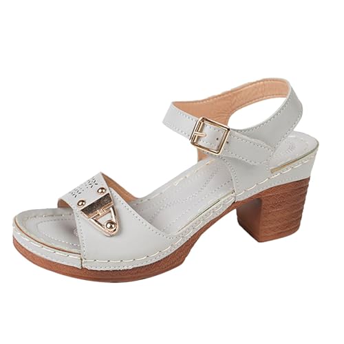 Générique Sandalen für Damen, Absatz, Sandalen, Sommer, bequem, offener Zehenbereich, Chunky, mit Absatz, bequem, mit Knöchelriemen, Sommerschuhe, Grau A., 36 EU Générique Sandalen für Damen, Absatz, Sandalen, Sommer, bequem, offener Zehenbereich, Chunky, mit Absatz, bequem, mit Knöchelriemen, Sommerschuhe, Grau A., 36 EU von Générique
