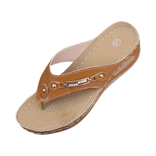 Générique Sommersandalen mit Keilabsatz, Sandalen, Plateau-Sandalen, Damen, Sommer, Pantoletten und Clogs für Herren und Damen, Hausschuhe aus Kork, bequem, Gartenschuhe, rutschfest, Sohle, braun, 36 Générique Sommersandalen mit Keilabsatz, Sandalen, Plateau-Sandalen, Damen, Sommer, Pantoletten und Clogs für Herren und Damen, Hausschuhe aus Kork, bequem, Gartenschuhe, rutschfest, Sohle, braun, 36 von Générique
