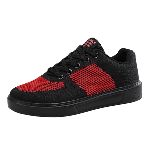 Laufschuhe für Herren, Sportschuhe, Herren, Laufschuhe, Herren, Sneaker, Slip, Tennis, lässig, Sneaker, Multisport, Fitness, Fitnessstudio, Jogging, Schuhe, Rot 1, 43 EU Laufschuhe für Herren, Sportschuhe, Herren, Laufschuhe, Herren, Sneaker, Slip, Tennis, lässig, Sneaker, Multisport, Fitness, Fitnessstudio, Jogging, Schuhe, Rot 1, 43 EU von Générique