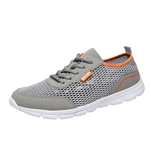 Laufschuhe für Herren, Sportschuhe, Laufschuhe, Herren, Sneaker, Herren, Arbeit, leicht, Sneaker, athletisch, Laufschuhe, rutschfest, Schuhe, Grau C, 45 EU Laufschuhe für Herren, Sportschuhe, Laufschuhe, Herren, Sneaker, Herren, Arbeit, leicht, Sneaker, athletisch, Laufschuhe, rutschfest, Schuhe, Grau C, 45 EU von Générique