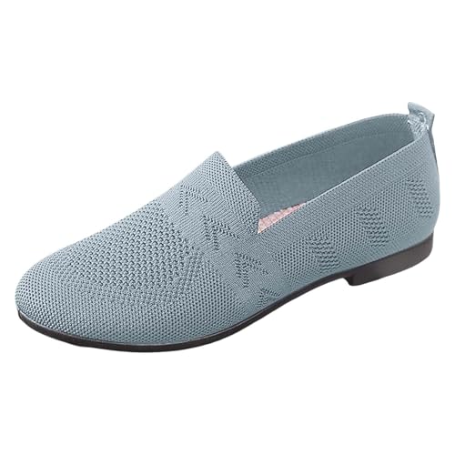 Orthopädische Damenschuhe, Sommer, leicht, bequem, aus Mesh, atmungsaktiv, Sneaker, ohne Schnürsenkel, bequem, flache Ballerinas, Mokassin zum Laufen, Walken, Sneaker und Sportschuhe, 01 Hellblau, 38 Orthopädische Damenschuhe, Sommer, leicht, bequem, aus Mesh, atmungsaktiv, Sneaker, ohne Schnürsenkel, bequem, flache Ballerinas, Mokassin zum Laufen, Walken, Sneaker und Sportschuhe, 01 Hellblau, 38 von Générique