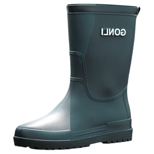 Schwarze Ballerinas für Herren, Komfort, große Breite, Regenstiefel für Herren, Gummistiefel, modisch, Gartenstiefel, rutschfest, Winterstiefel, grün, 39 EU Schwarze Ballerinas für Herren, Komfort, große Breite, Regenstiefel für Herren, Gummistiefel, modisch, Gartenstiefel, rutschfest, Winterstiefel, grün, 39 EU von Générique