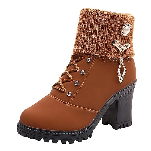 Schwarze Damen-Stiefel, Leder, ohne Schnürsenkel, mit Reißverschluss, lässig, Reißverschluss, seitlicher Reißverschluss, modisch, klassisch, mit Chelsea-Absatz, C Braun, 40 EU Schwarze Damen-Stiefel, Leder, ohne Schnürsenkel, mit Reißverschluss, lässig, Reißverschluss, seitlicher Reißverschluss, modisch, klassisch, mit Chelsea-Absatz, C Braun, 40 EU von Générique